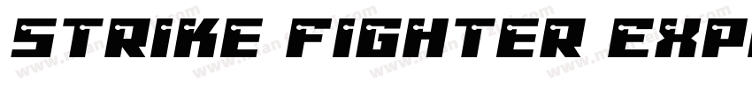Strike Fighter Expanded Expanded字体转换